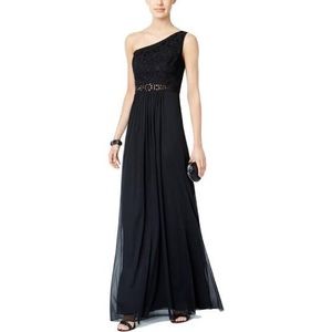 Adrianna Papell black full length gown size 16